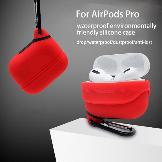 Waterproof Anti-fall Silicone Protective Cover for Airpods Pro Bluetooth-compatible Headset