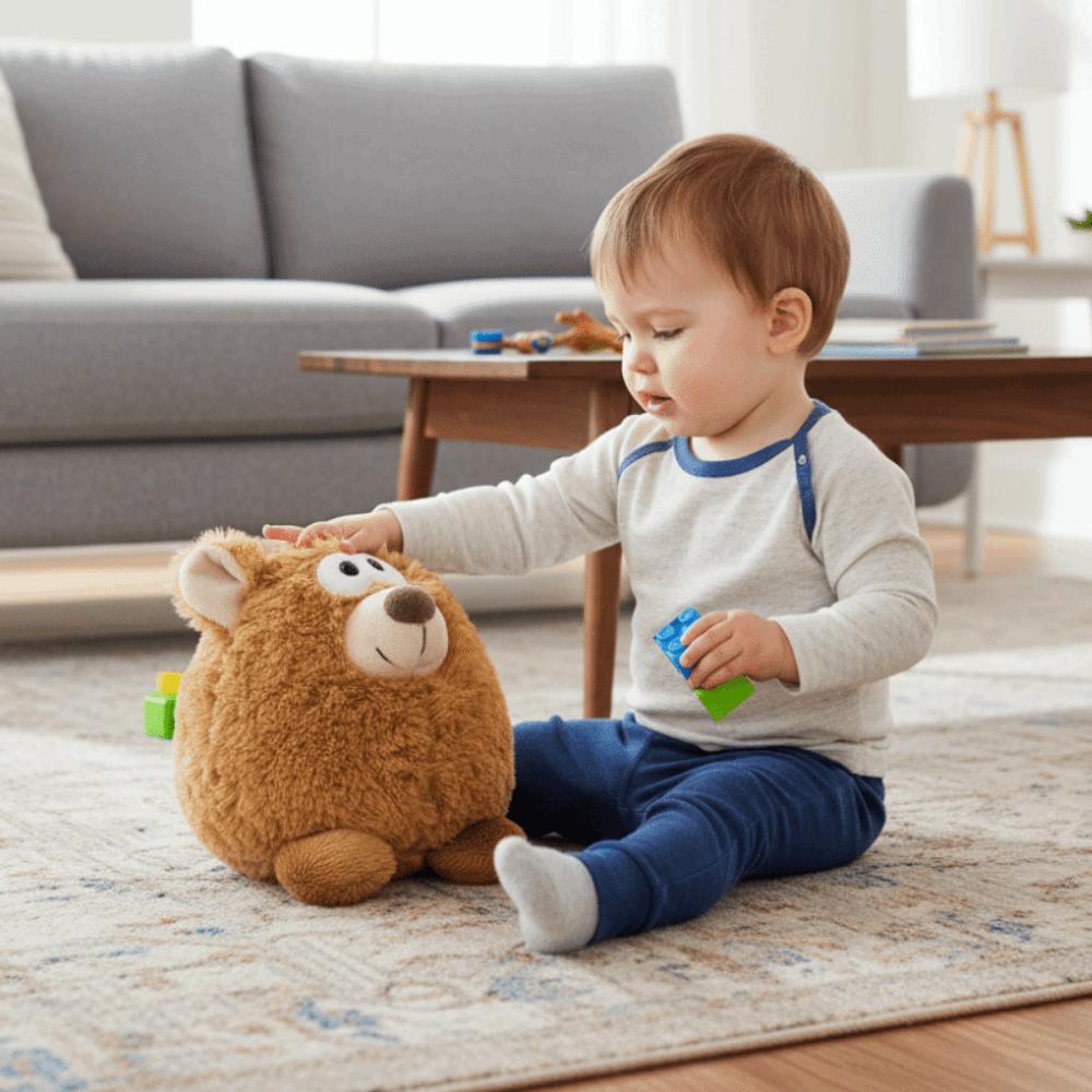 Collection Grey Wolf Plush Doll Soft Brown Bear Figurine Novelty Baby Goat Plush Toy Boys Girls