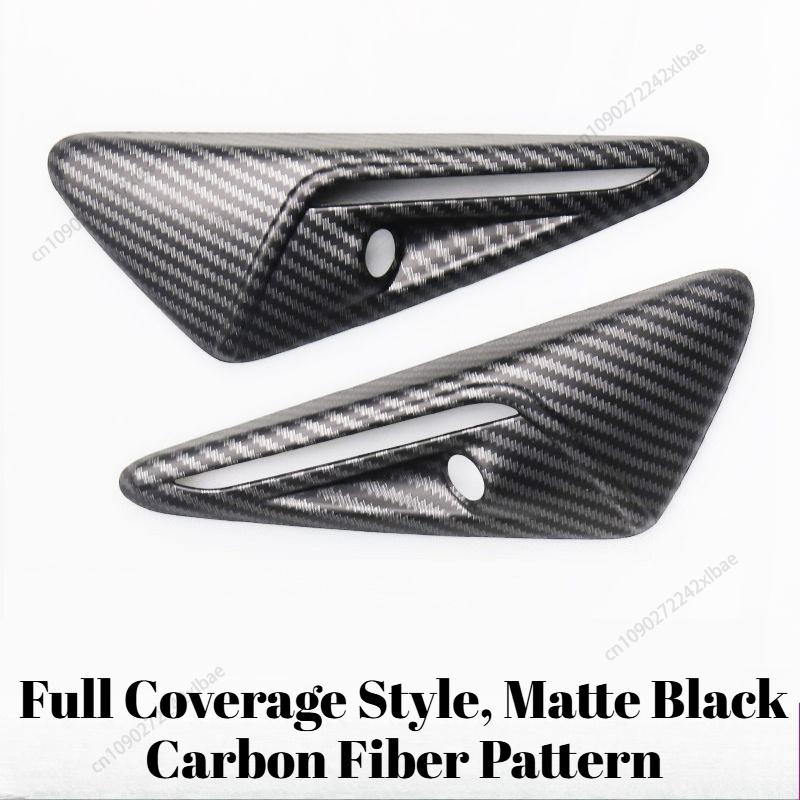 Car Leaf plate camera protection cover body Carbon fiber decorative Car modification accessories For Tesla Model YL 2026 2027