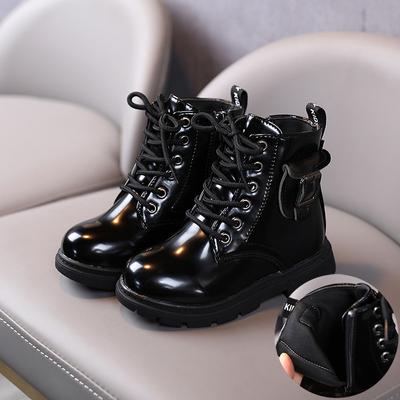 Ботинки Martin для девочек, зима-осень, новые, для маленькой принцессы, британский стиль, уличные, теплые, модные, детские, с карманами, короткие ботинки