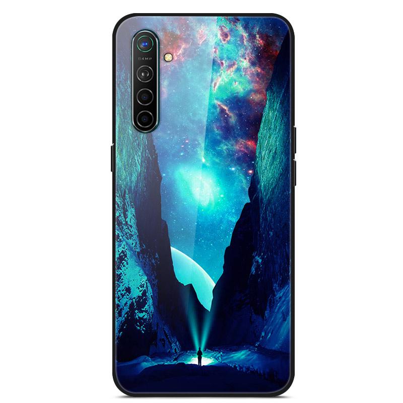Для OPPO Realme XT Закаленное Стекло Чехол Мягкий Бампер Жесткий Funda Для OPPO Realme 6 Pro Realme X2 XT Чехол для Телефона Realme6 Задняя Крышка