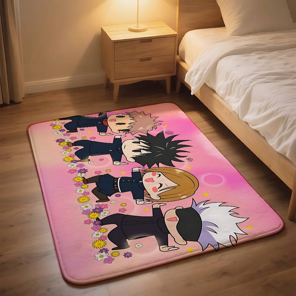 Anime J-Jujutsus-K-Kaisens Carpet Bathroom Anti-slip Mat Door Mat Home Decoration Mat Entrance Door Mat Scratch-resistant Door