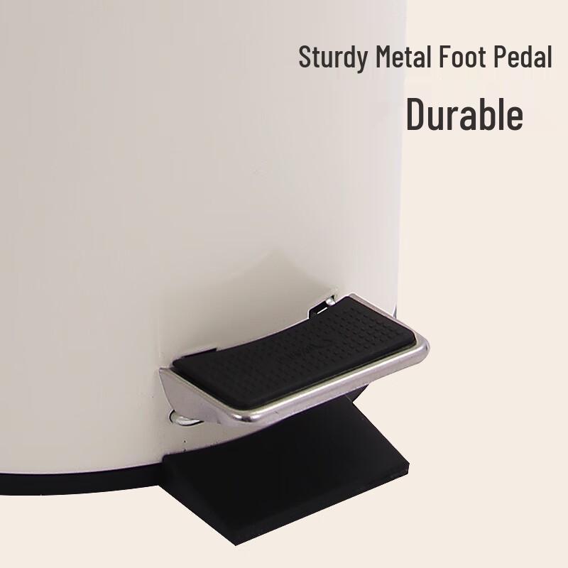OUNZ 8L Household Silent Slow-Close Pedal Trash Can