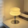 Retro Table Lamp Nordic Mushroom Glass Lamp Brightness Dimming Night Light Bedroom Bedside Living Room Atmosphere Desk Lamp