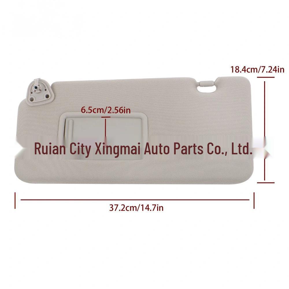 Sun visors 96401EL31A & 96400EM31A fit Nissan Versa (2007-2012).