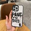 P-Panic A-At The D-DiscoS  Phone Case For iPhone17,16,15,14,13,12,11 Plus,Pro Max Colored Silver Plated Inside Cover