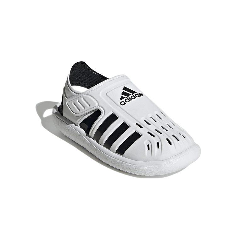 adidas Летние сандалии для плавания с закрытым носком, удобные и дышащие, белые, для детей от 3 до 7 лет, GW0387