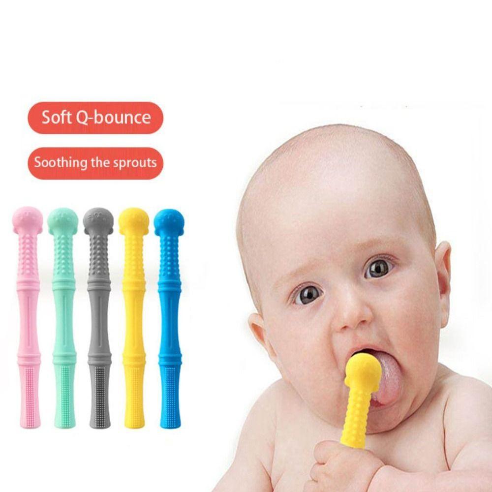 Silicone Baby Teether Soft Chewing Toys Hot Baby Molars