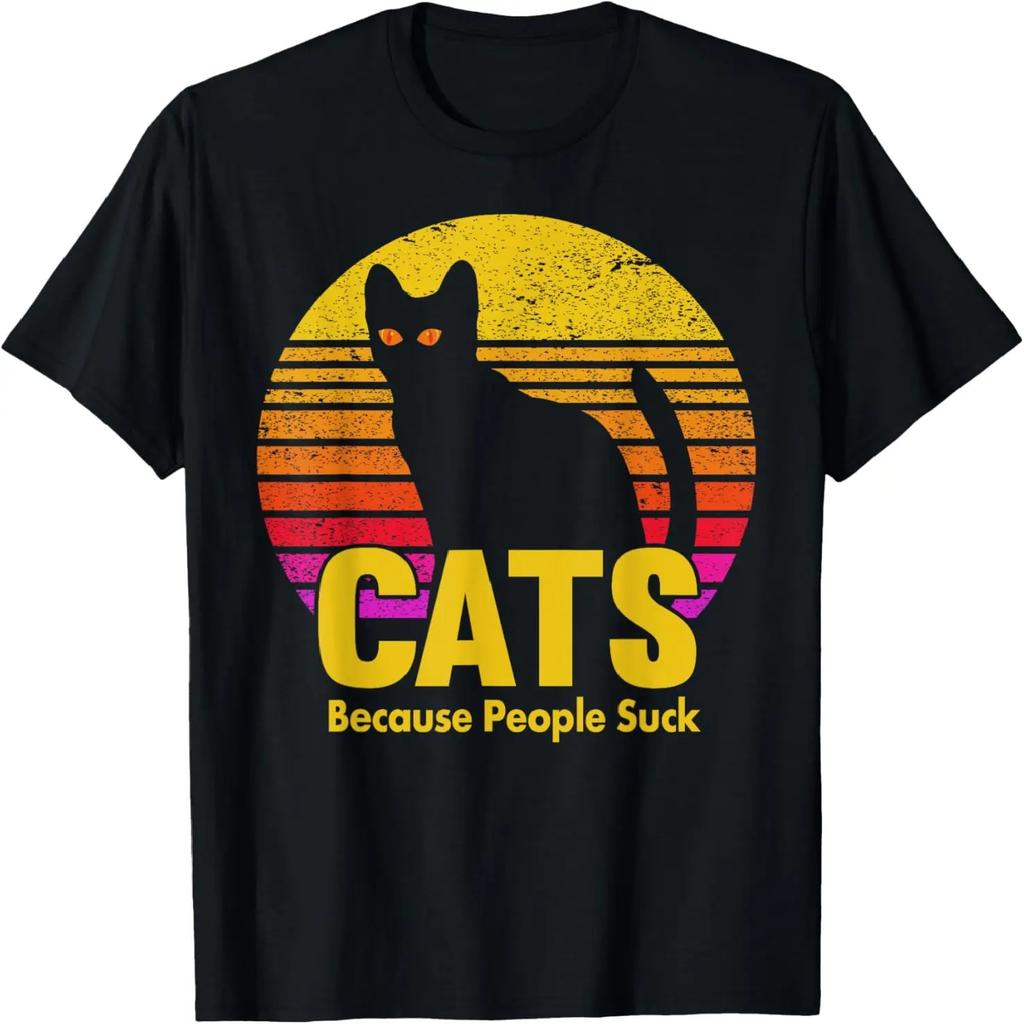 Cats 365 Cats Because People Suck Funny Cat T-Shirt