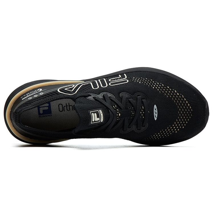 Fila Легкая атлетика Vola 200 Sport Простые тканевые низкие кроссовки для марафона Женские кроссовки Черные A12W112202FBK