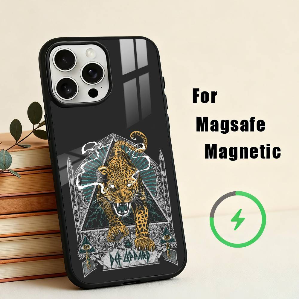 Hot R-Rock band D-Def L-Leppard Phone Case For iPhone17,16,15,14,13,12,11 Plus,Pro Max Magnetic For Magsafe Wireless Charging