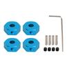 4pcs 110 RC Wheel Hex Hubs Nut 14mm Aluminum Wheel Hex Drive Hub for AMMRA Big Rock for Typhon for