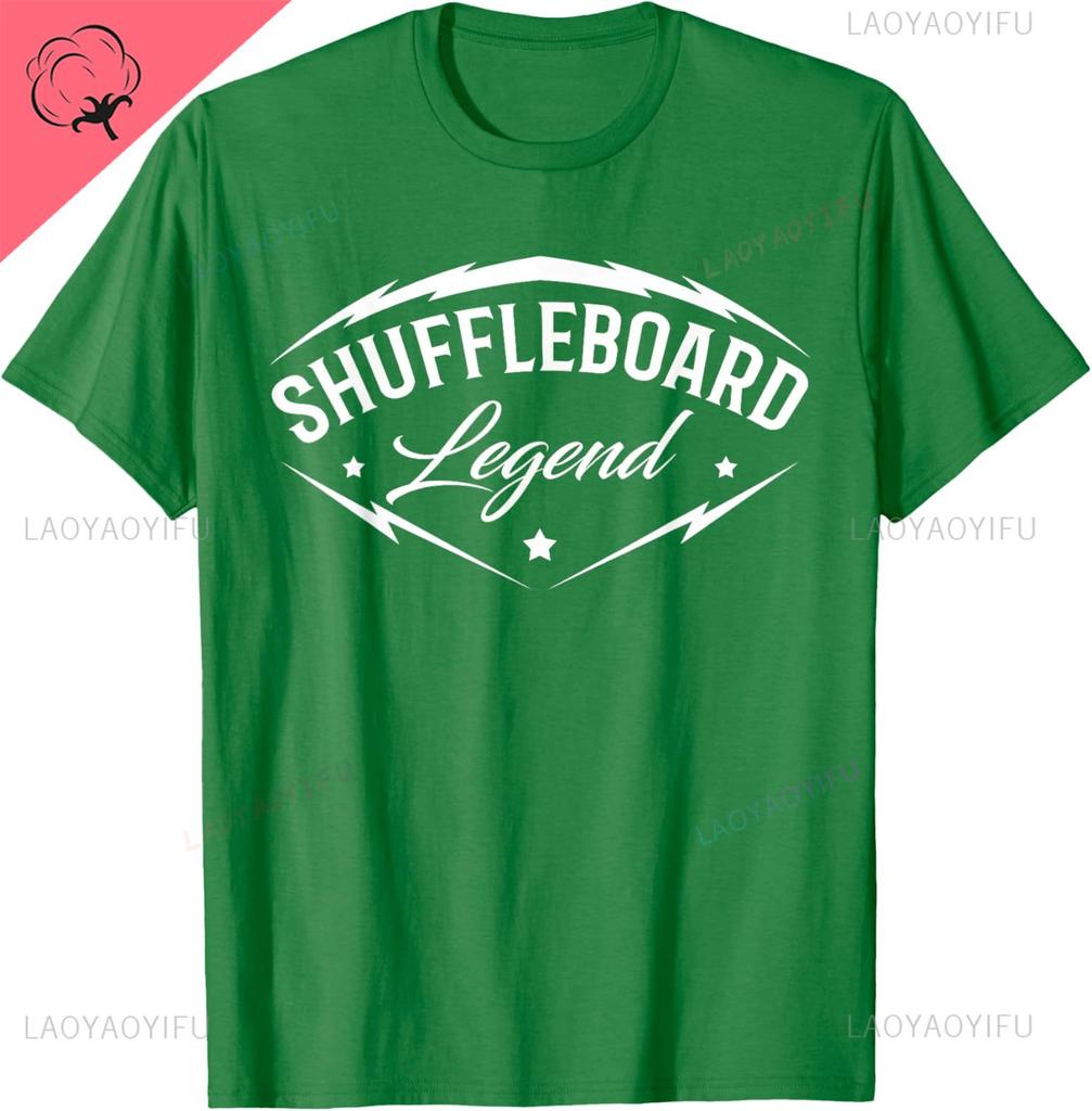 Shuffleboard Legend Shuffleboarding Team Player Funny Gift Tshirt Breathable And Comfortable Cotton Tshirt Ropa Hombre