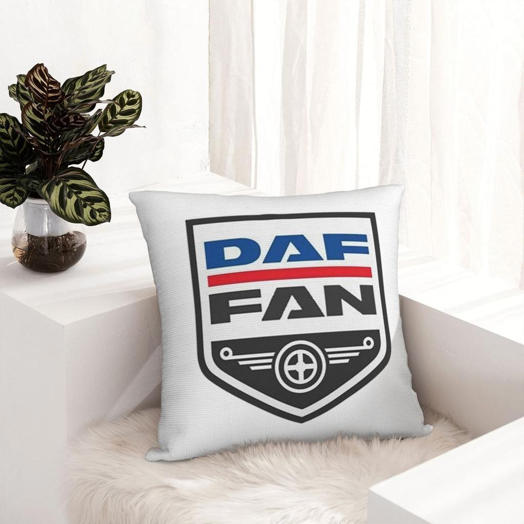 Daf Truck Классический Автомобиль Логотип 11 Квадратная Наволочка Чехол для Подушки Наволочка Чехол для Декоративной Подушки для Дома Спальни Автомобиля
