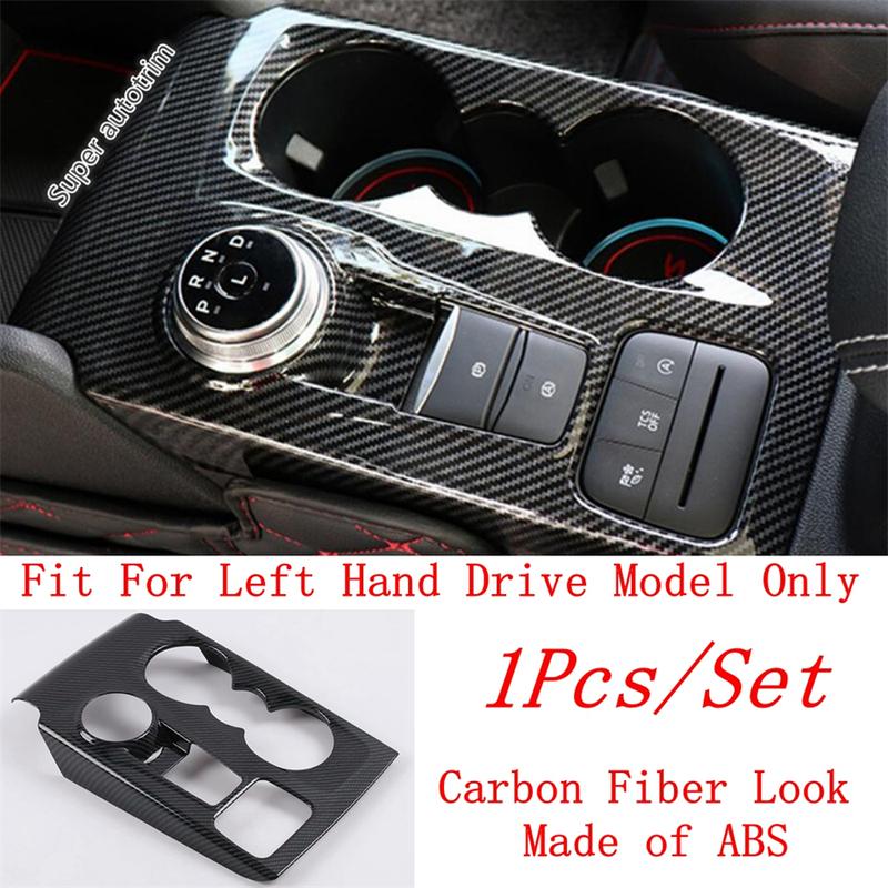 LHD Central Console Gear Shift Panel Frame Panel Cover Trim For Ford Focus MK4 - 2025 ABS Carbon Fiber Interior Accessories