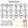 Atoztide Personalized Custom Hand Gesture Necklace for Women Stainless Steel Hand Sign Language Choker Box Chain Jewelry Gifts