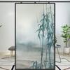 Китайский стиль бамбуковый пейзаж приватная оконная пленка бамбуковое искусство витражная пленка матовое окно статическое прилипание стеклянные наклейки