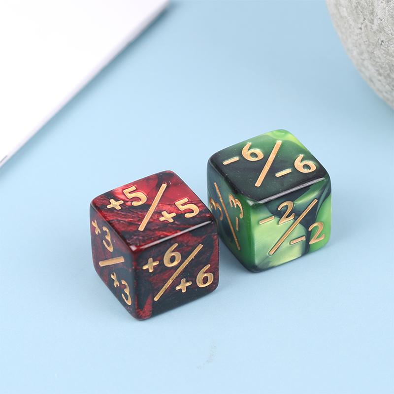 1 шт 16 мм 6-гранные игральные кости счетчики +1/-1 игральные кости детские игрушечные игральные кости для игры