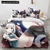 Комплект постельного белья Kawaii Anime sexy Girl, пододеяльник, одеяло, комплект постельного белья, наволочка, размер King Queen Twin для мальчиков и девочек для взрослых