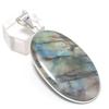 Подвеска из стерлингового серебра 925 пробы с драгоценным камнем лабрадоритом 2,29 дюйма z8s64
