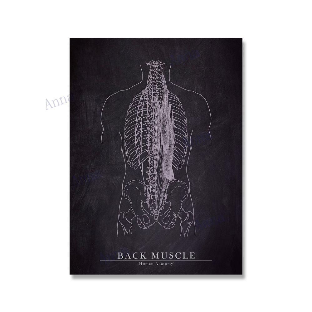 Muscle Foot Bone Heart Anatomy Skeleton Wall Art Canvas Painting Nordic Posters And Prints Wall Pictures For Doctor Office Decor