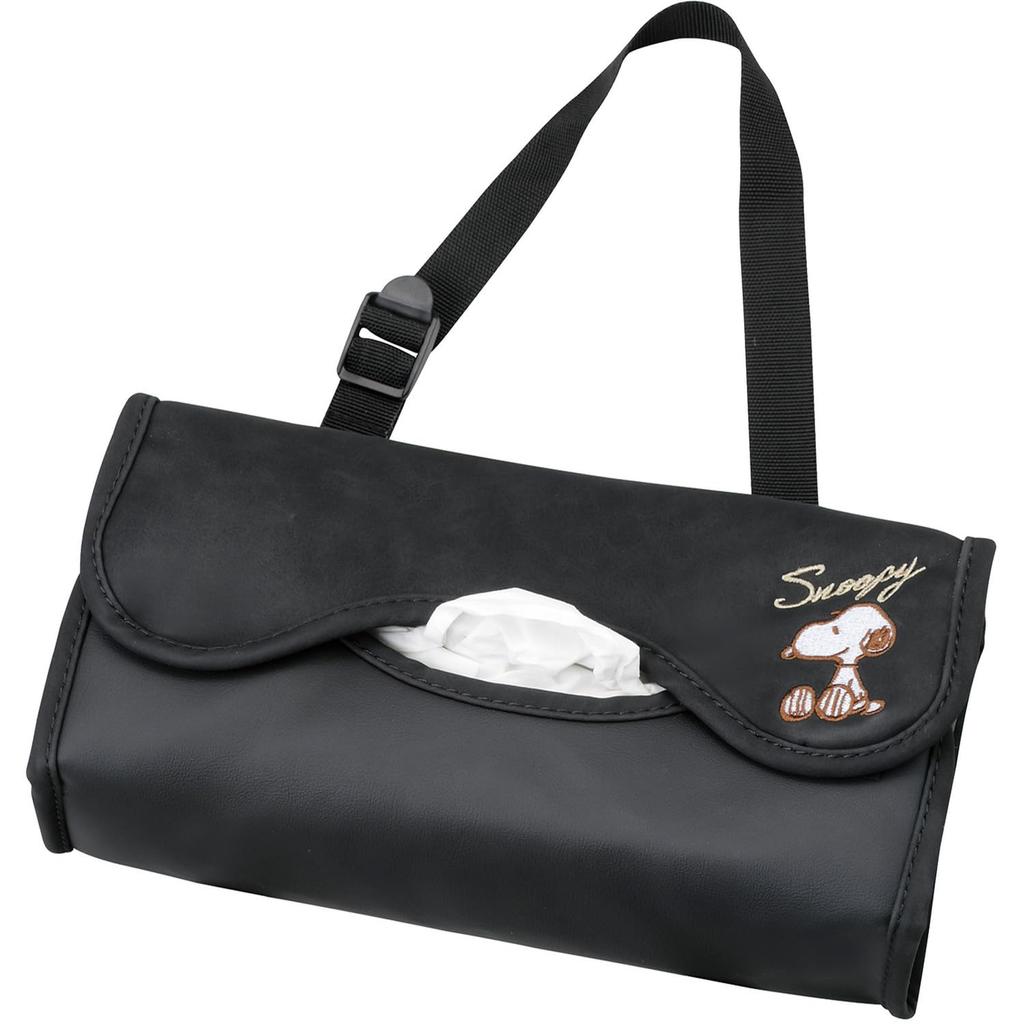 BONFORM Fancy Snoopy Elegance Tissue 250 X 125 X Cover, Size 70mm, Color Black, 7243-05BK