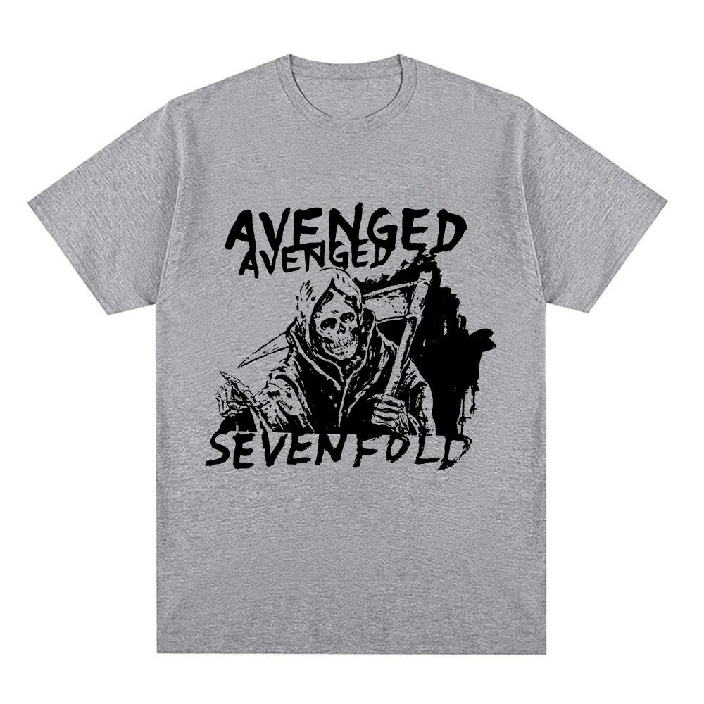 AVENGED SEVENFOLD Футболка Рок-группы Унисекс Короткий рукав Хлопок Свободные Футболки Хип-хоп Унисекс Рубашка Уличная одежда