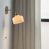Vintage Ceramic LED Wall Lamp Copper Pull Chain Switch E27 Retro Mirror Sconce Bedroom Bedside Dining Room Art Decor Wall Lights