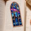 Винтажная акриловая закладка для книг Fantasy Multicolor Book Marker Glass Color Window Design Collectible Bookmark Gift for Book Lovers