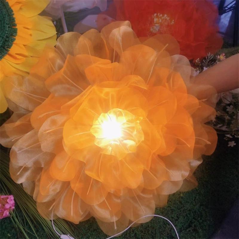 Пион Цветок Атмосфера Цветочная Лампа Декоративный Цветок Креативный Шелковый Напольный Светильник Eugen Гостиная Готовый Продукт Чистая Ручная Работа