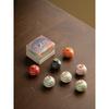 15g Ceramic Jar Ancient-Style Fragrance Balm Gift Box for Women, Long-Lasting Floral Plant Fragrance, Portable Solid Balm