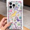 Мультяшный маленький динозавр подходит для iPhone 15 Pro Max, чехлы для iPhone 16/17 прозрачные, 13/14 прозрачные, ударопрочные