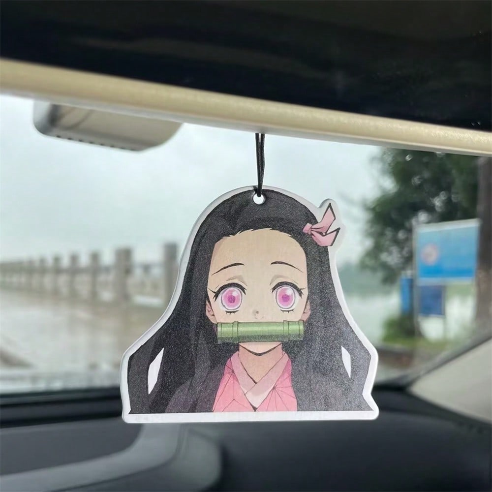 Demon Slaye Air Freshener Tanjirou Nezuko Car Home Creative Aroma Difusers In-Car Room Deodorant Perfume Pendant for Party Gifts