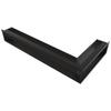 Решетка вентиляционная LUFT угловая левая 80x40x12 черная Slim