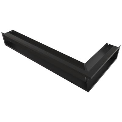 Решетка вентиляционная LUFT угловая левая 80x40x12 черная Slim