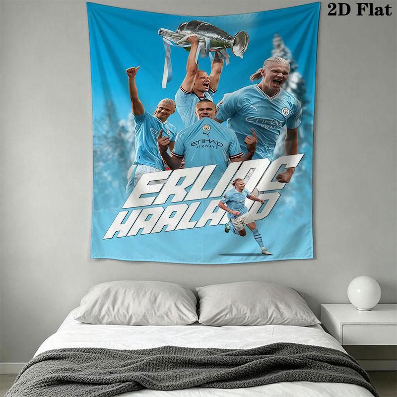 football star Wall Hanging Printed Fabric Blanket Decorative Tapestries for Bedroom Living Room Home Decor