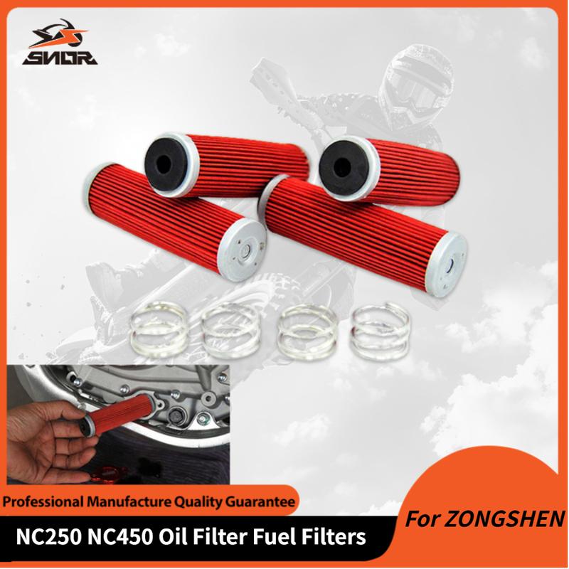 SNOR Motorcycle Accessories Oil Filter Fuel Filters For ZONGSHEN NC250 NC450 Engine KAYO RX3 Motoland BSE AVANTIS BRZ FXMOTO X3