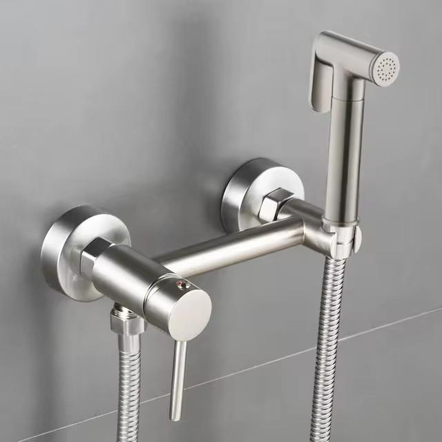 Латунный кран для душа, туалета, биде, переносной распылитель, ванная комната, туалет, биде, смесители для горячей и холодной воды, набор струйных кранов