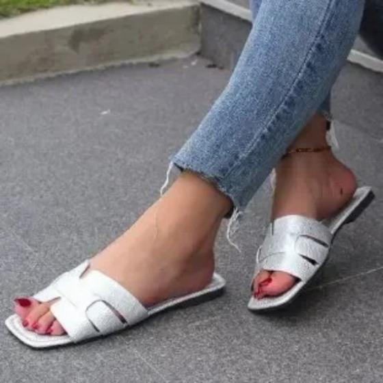 Летние тапочки женские роскошные пляжные шлепанцы женские сандалии на плоской подошве женские модные дизайнерские шлепанцы обувь большого размера 43