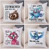 Дерзкая птица Персонаж Наволочка Двусторонний принт Юмористический дизайн с птицами Чехол на подушку Мягкий плюш Остроумная тематика птиц Наволочка