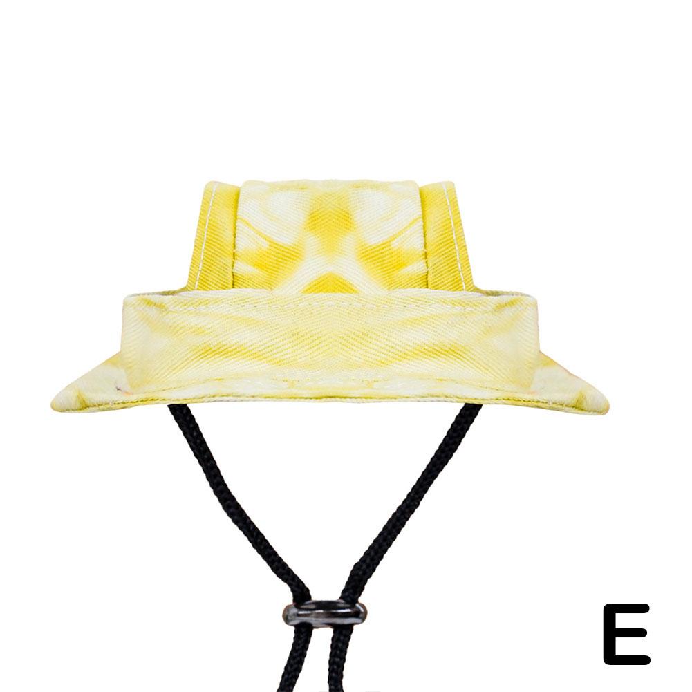 Милая шляпа от солнца для домашних животных, шляпы от солнца для кошек, бейсбольная кепка с круглыми полями, шляпа от солнца для кошек, кепки с отверстиями для ушей, регулируемые шнурки