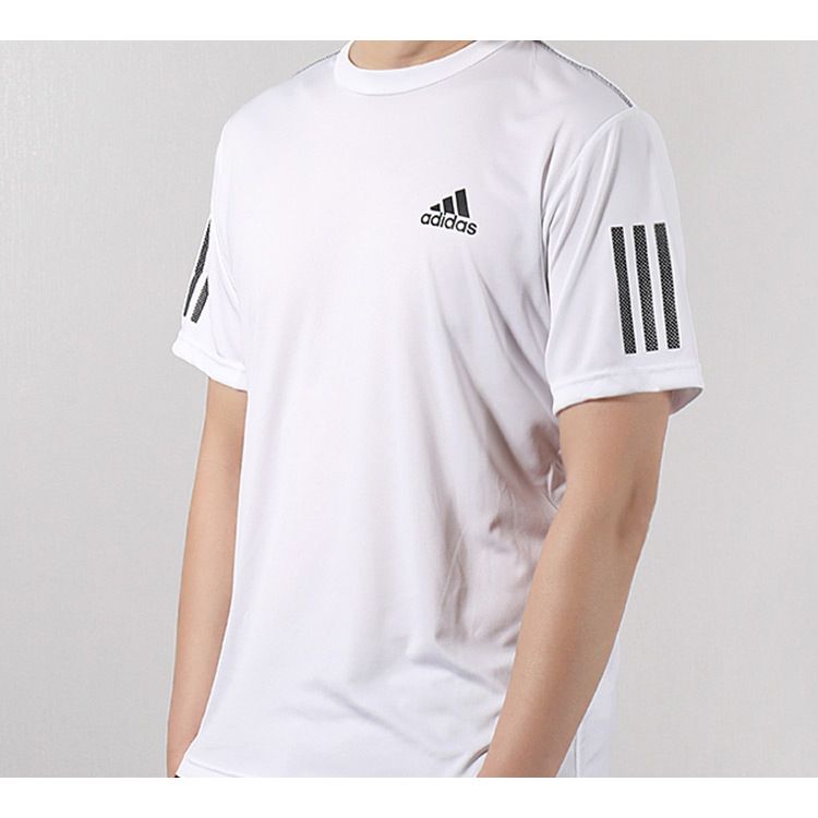 adidas Футболка с коротким рукавом Club 3-Stripe для мужчин, белая DP2875