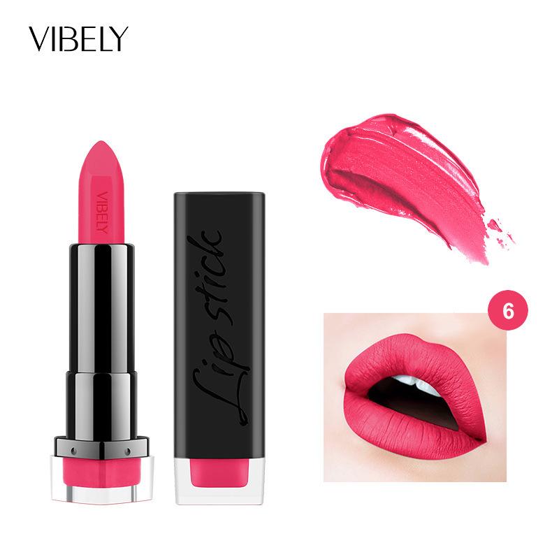 VIBELY Matte Lipstick Long Lasting Waterproof Transfer Proof Moisturizing Nourishing Lipstick 29 Shades