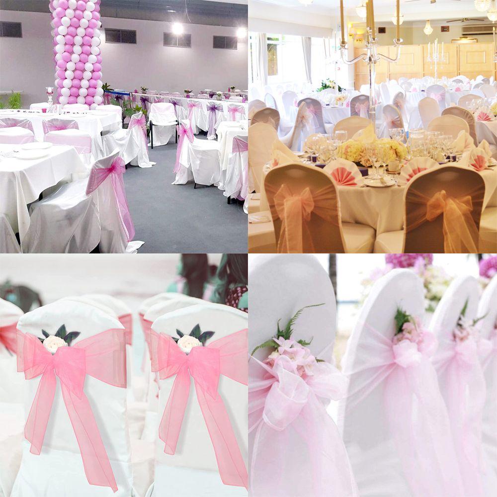 Лента Чехол на Сиденье Завязка Свадебные Принадлежности для Банкета Мероприятия Банкеты Декор Спинки Стула Банты для Стульев Ленты