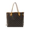 [Б/у] Сумка-тоут Neverfull Medium из коричневой холщовой ткани с покрытием и монограммой - в хорошем состоянии #7PYUU5