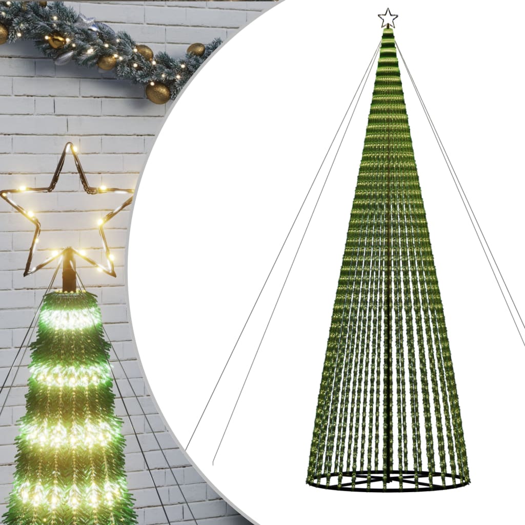 LED Christmas Tree 1544 Warm White LEDs 500 cm