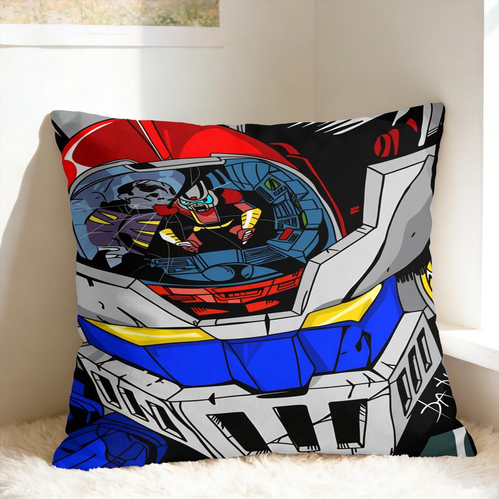 Мультяшная Наволочка Rocket Punch Mazinger Z Новинка Наволочка Для Стула Дивана Домашний Декор Мягкая Наволочка На Подушку Подарок На День Рождения