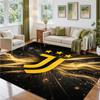 Juventus FC Design Crystal Velvet Rug Soft Decorative Mat for Bedroom Entrance