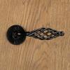 LAGOS door handle with rosette BLACK