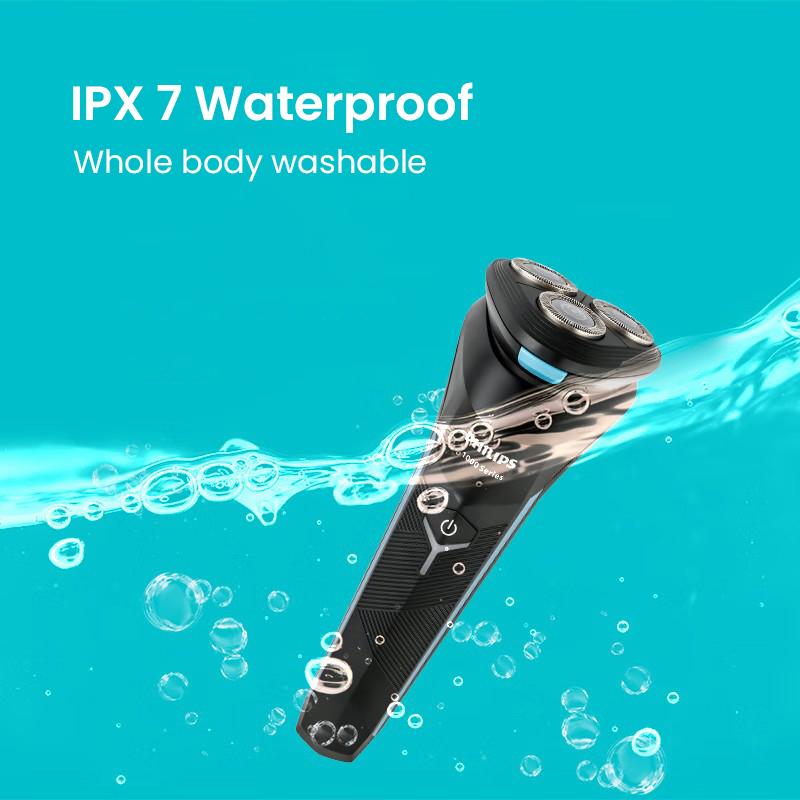 Philips Электробритва Mini Whirlwind Модернизированная импортная бритва с 3 лезвиями, водонепроницаемая и чистая бритва для всего тела S1115 [быстрая зарядка в течение 1 часа]